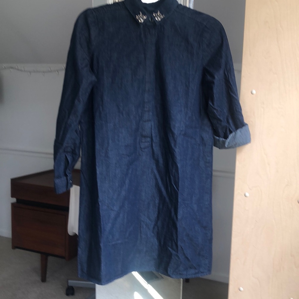 NWT LOFT Denim Petite Dress SP - Picture 7 of 11